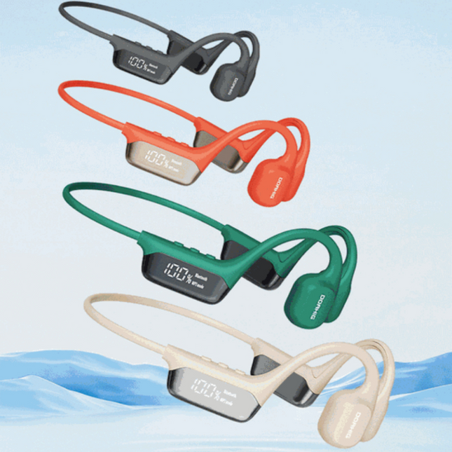 Display Screen Bluetooth-compatible Headset For Bone Conduction 53 Waterproof Sports Headset