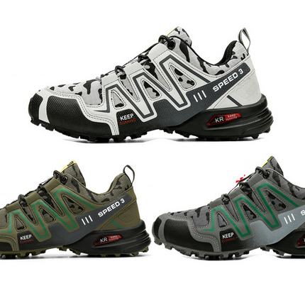 Men Hiking Shoes Climbing Male Sports Shoes Work Safety Toe Tactical Non-Slip Durable Trekking Sneakers Mens Footwear