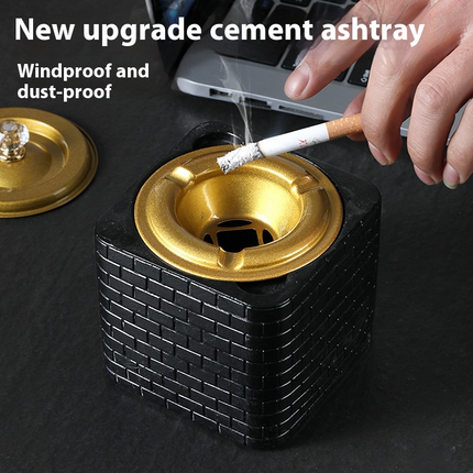 Cement Ashtray High-end Elegant Office